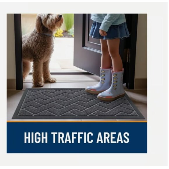 OLANLY Rug Entrance Mat Front Doormat Indoor Outdoor Heavy Duty Commercial Mats - Picture 2 of 8